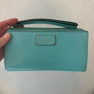 Kate Spade Turquoise Wristlet
